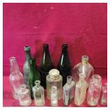 Lot Of 14 Assorted Bottles (Antique & Vintage)