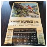 1964 Fredericton NB Business Advertising Calender