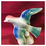Porcelain Bird Figurine (Vintage) (5" Tall)