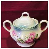 Covered Ceramic Sugar Dish (Vintage)