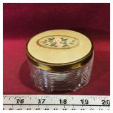 Glass Dresser Container (Vintage) (2" x 3 1/2")