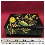 Painted Wooden Trinket Box (Vintage)