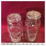 Lot Of 2 Mason Jars (Vintage)
