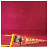 Quoddy Wigwam Perry Maine Banner Flag (Vintage)