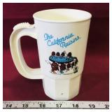 1987 California Raisins Plastic Mug (5" Tall)