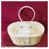 Plastic Sewing Basket (Vintage)