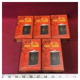 Lot Of 5 Captain Morgan Liquor Flasks (Unused)