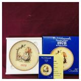 1978 Goebel Decorative Plate & Box (7 1/2")