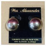 Pair Of Costume Jewelry Earrings