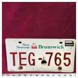 Permanent New Brunswick License Plate