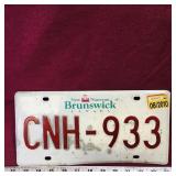 2010 New Brunswick License Plate