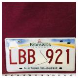 Unused New Brunswick License Plate (Sealed)