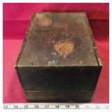 Wooden Shoe Shine Kit Box (Vintage)