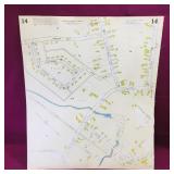 1950 St. Stephen NB Milltown Cardboard Map
