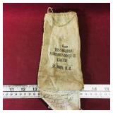Canadian Fairbanks-Morse Co. Antique Cloth Bag