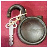 Yale Junior Padlock & Key (Antique)