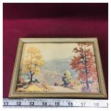 Framed Vintage Art Print (5 1/2" x 7 1/2")