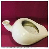 Pottery Bed Pan (Antique) (5 1/4" x 15" x 11 1/2")