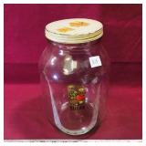 Large Glass "Sugar" Jar (Vintage)