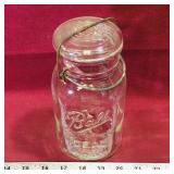 Ball Ideal Mason Jar (Vintage) (7 1/2" Tall)