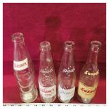 Lot Of 4 Sussex Beverage Bottles (Vintage)