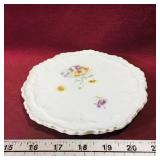 Ceramic Flower Pattern Plate (Vintage) (7")