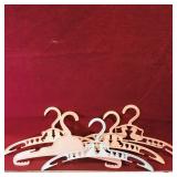 Lot Of 5 Plastic Childrens Hangers (Vintage)