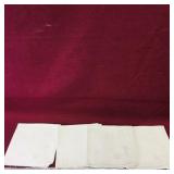 Set Of 4 Linen Napkins (Vintage)
