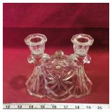 Glass 2-Candle Holder (Vintage)