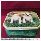 Puppy Dogs Tin Container (Vintage)