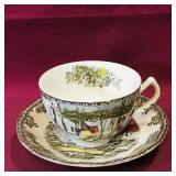 Teacup & Saucer (Vintage) (Made In England)
