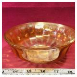 Carnival Glass Bowl (Vintage) (2 1/4" x 6")