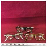 3 Pairs Of Eyeglasses (Vintage)