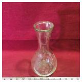 Glass Flower Vase (Vintage) (9" x 4 1/2")