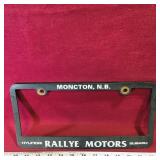 Rallye Motors Moncton NB License Plate Frame