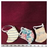 Lot Of 3 Cloth Masks (Vintage)