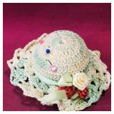 Small Ladies Hat Pin Cushion (Antique)