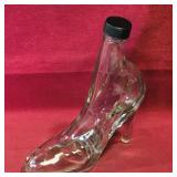 Decorative Glass Shoe Bottle (Vintage)