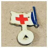 WW2 Tin Red Cross Flag Tag (Small)