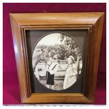 Framed Sepia Photograph (Vintage) (13" x 11")