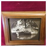 Framed Sepia Photograph (Vintage) (11" x 13")