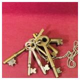 Lot Of 9 Assorted Keys (Antique)