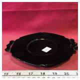 Handled Ceramic Serving Plate (8 1/4" x 7")