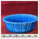 Blue Milk Glass Dish (Vintage)