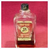 Top Hat Quinine Hair Tonic Bottle (Vintage)