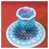 Hobnail Art Glass Candleholder (3" x 4 1/2")