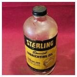 Sterling Lubricating Oil Glass Bottle (Vintage)