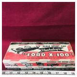 Berkley Ford X-100 Model Kit Box (Vintage) (Empty)