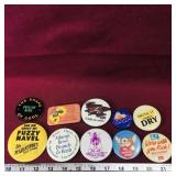 Lot Of 10 Assorted Buttons (Vintage)