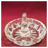 Pressed Glass Ring Holder / Dish